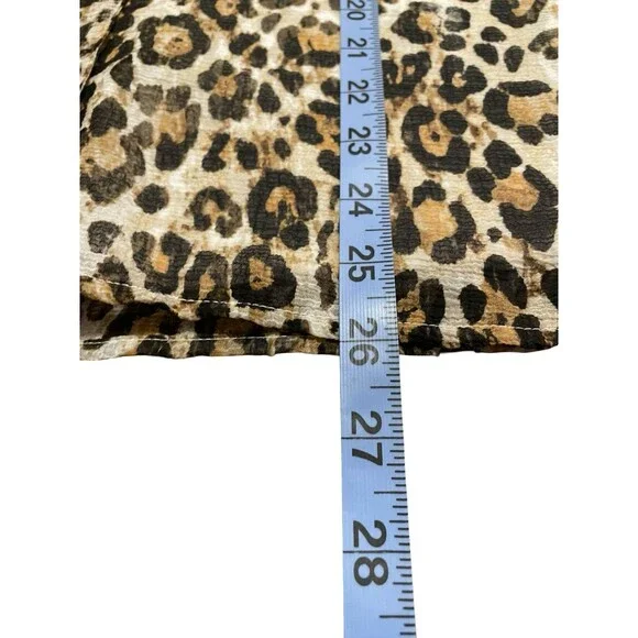 🔥 ALFRED DUNNER Floral Leopard V-Neck Shell Button Blouse 12 EUC! 🔥 - Picture 9 of 11